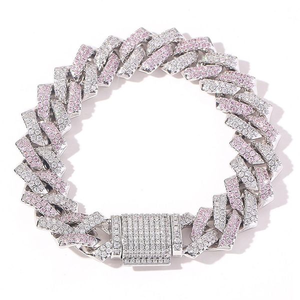 chains iced out woman's bracelet 14mm pink miami micro pave zircon bangles hip hop rock jewelry s4z0, Black
chains iced out woman's bracelet 14mm pink miami micro pave zircon bangles hip hop rock jewelry s4z0, Black