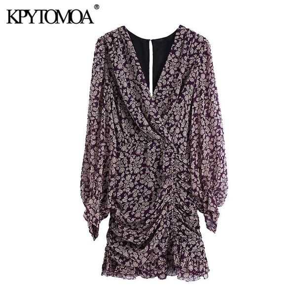casual dresses kpytomoa women 2021 chic fashion floral print pleated mini dress v neck long sleeve back zipper female vestidos mujer, Black;gray
casual dresses kpytomoa women 2021 chic fashion floral print pleated mini dress v neck long sleeve back zipper female vestidos mujer, Black;gray