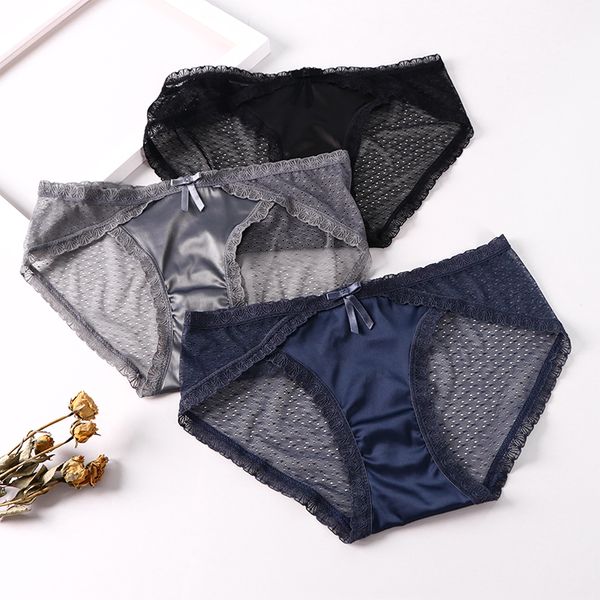 3Pieces/Lot Sexy Women Underwear High Quality Panties Seamless Satin Silk Female Underpants Solid Lace Mid-Rise Lingerie Ladies Briefs, Black
3Pieces/Lot Sexy Women Underwear High Quality Panties Seamless Satin Silk Female Underpants Solid Lace Mid-Rise Lingerie Ladies Briefs, Black