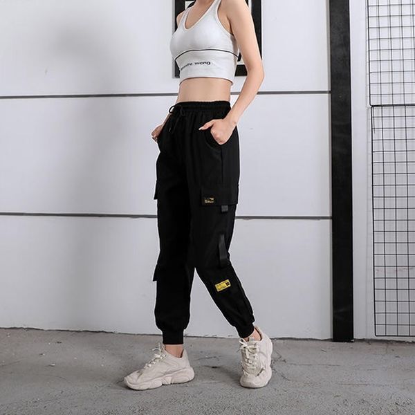 sweatpants joggers women black cargo pants korean style harajuku sport patchwork pants pantalones hip hop, Black;white
sweatpants joggers women black cargo pants korean style harajuku sport patchwork pants pantalones hip hop, Black;white