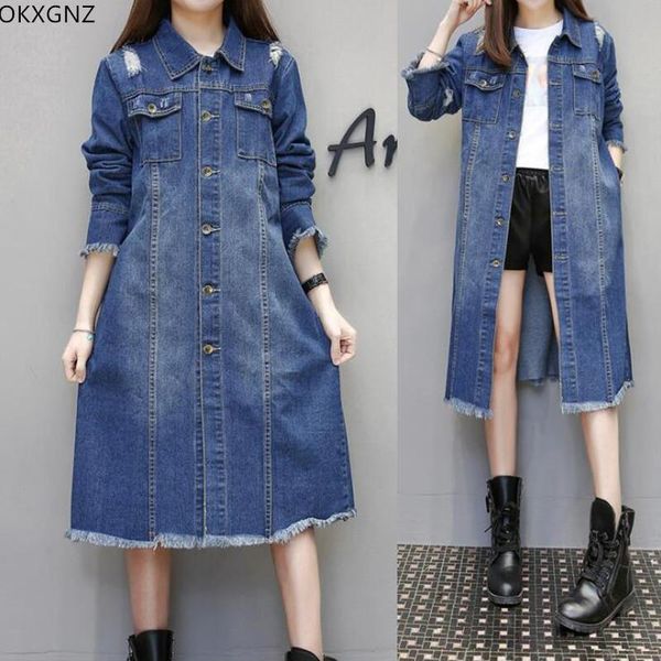 women's trench coats 2021 spring korean fat mm loose casual long denim coat straight plus size xl-3xl okxgnz a248, Tan;black
women's trench coats 2021 spring korean fat mm loose casual long denim coat straight plus size xl-3xl okxgnz a248, Tan;black