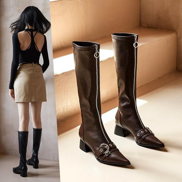 boots elastic high lean leg pointy toe korean fashion all-match 2021 women's autumn style skinny, Black
boots elastic high lean leg pointy toe korean fashion all-match 2021 women's autumn style skinny, Black