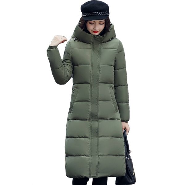 stand collar coat women winter long hooded with a hat warm thicken womens jacket solid padded female parka 201214, Black
stand collar coat women winter long hooded with a hat warm thicken womens jacket solid padded female parka 201214, Black