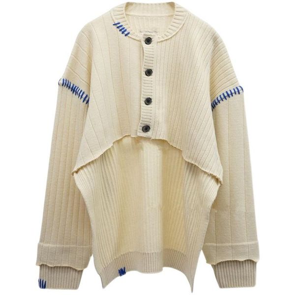 men's sweaters 20fw adererror sweater women ader error lrregular half length knitting cotton blue thread inside tag, White;black
men's sweaters 20fw adererror sweater women ader error lrregular half length knitting cotton blue thread inside tag, White;black