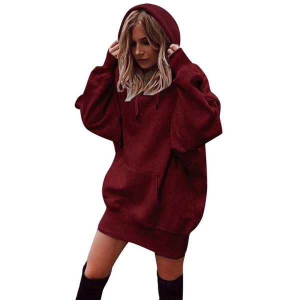women's hoodies & sweatshirts sweatshirt tracksuit women long hoodie pullover coat hooded moletom feminino solid color clothes, Black
women's hoodies & sweatshirts sweatshirt tracksuit women long hoodie pullover coat hooded moletom feminino solid color clothes, Black