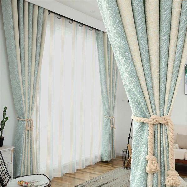 striped nordic style blue-green curtains for living room shade chenille thickened warmth and cold-proof curtains1
striped nordic style blue-green curtains for living room shade chenille thickened warmth and cold-proof curtains1