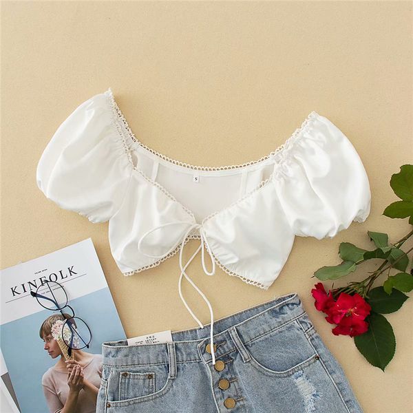 new women elegant solid bow lace shirts 2021 fashion ladies v-neck streetwear female chic sleeve short blouses 9uoe, White
new women elegant solid bow lace shirts 2021 fashion ladies v-neck streetwear female chic sleeve short blouses 9uoe, White