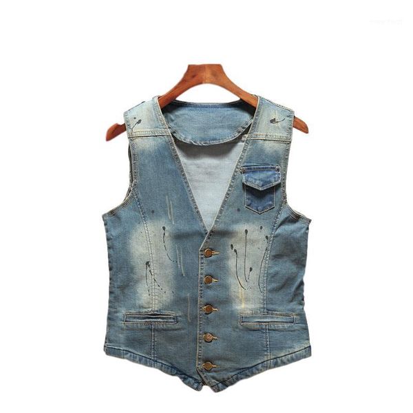 idopy fashion men`s hipster painting vintage japanese denim vest jeans sleeveless jacket waistcoat for man1, Black;white
idopy fashion men`s hipster painting vintage japanese denim vest jeans sleeveless jacket waistcoat for man1, Black;white