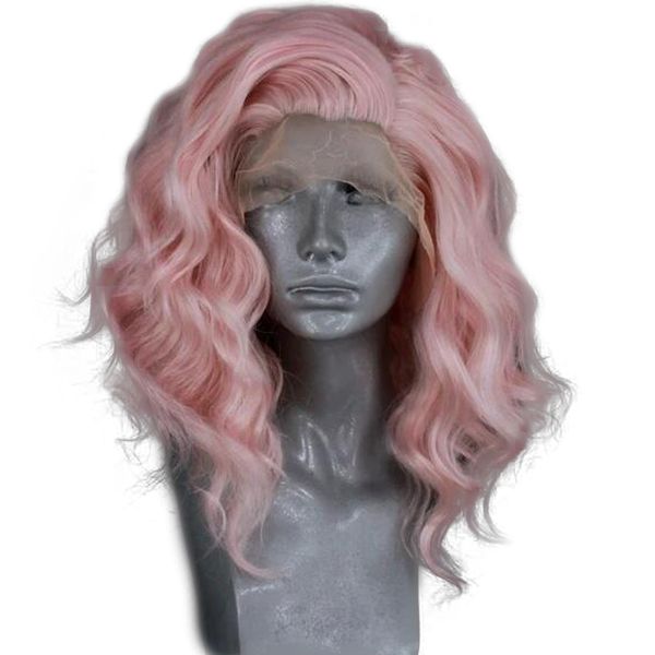 fanxiton short wave pink high temperature heat resistant synthetic lace front wigs glueless for women wigs, Black;brown
fanxiton short wave pink high temperature heat resistant synthetic lace front wigs glueless for women wigs, Black;brown
