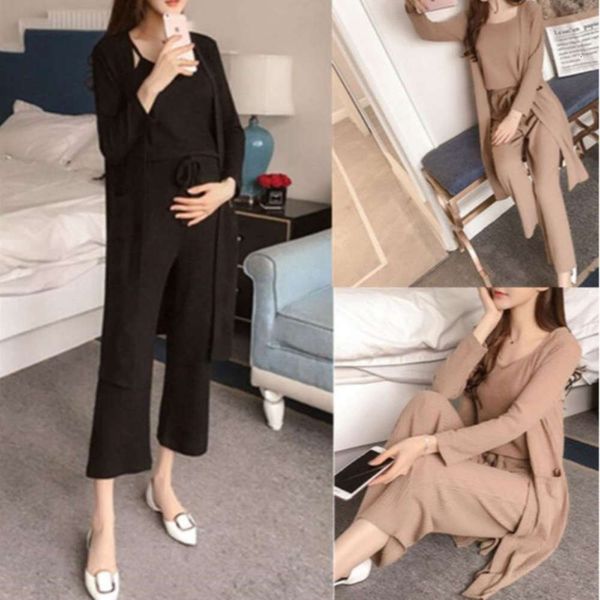 and knitted autumn winter new net red et bottomed vt + belly pants three piece pregnant women's going out suit, White
and knitted autumn winter new net red et bottomed vt + belly pants three piece pregnant women's going out suit, White