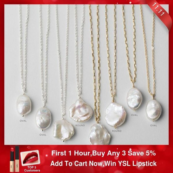 925 silver/gold filled natural baroque pearl handmade jewelry choker pendants femme kolye collares boho necklace q1114
925 silver/gold filled natural baroque pearl handmade jewelry choker pendants femme kolye collares boho necklace q1114
