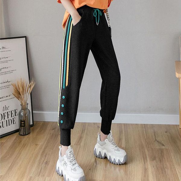 casual loose high waist jogging pants women new fashion korean style side stripe trousers plus size (-4xl) drawstring pants, Black;white
casual loose high waist jogging pants women new fashion korean style side stripe trousers plus size (-4xl) drawstring pants, Black;white