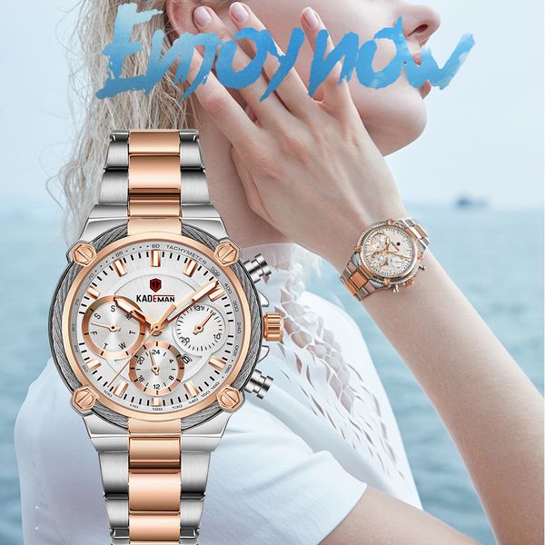 kademan luxury women watches classic design steel strap date quartz ladies watch female wristwatch girl clock relogio feminino 201124, Slivery;brown
kademan luxury women watches classic design steel strap date quartz ladies watch female wristwatch girl clock relogio feminino 201124, Slivery;brown