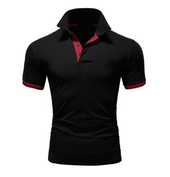 brand summer men's t-shirt lapel casual short-sleeved stitching for male solid color pullover kg-1438, White;black
brand summer men's t-shirt lapel casual short-sleeved stitching for male solid color pullover kg-1438, White;black