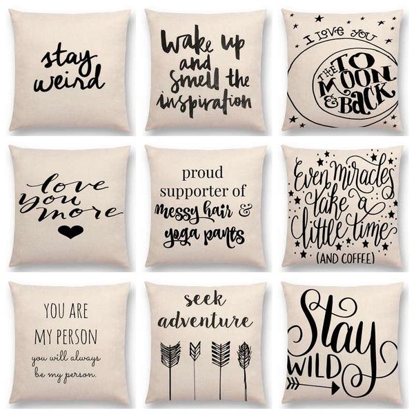 cushion/decorative pillow black and white style decorative letters brave confidence hope forceful warm words be yourself cushion sofa
cushion/decorative pillow black and white style decorative letters brave confidence hope forceful warm words be yourself cushion sofa
