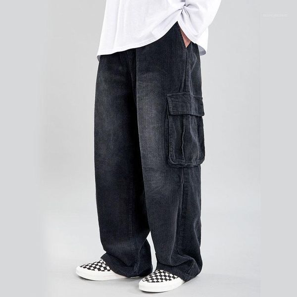 men's pants loose straight cargo long trousers streetwear hip hop oversize japan elastic waist vintage corduroy casual men male1, Black
men's pants loose straight cargo long trousers streetwear hip hop oversize japan elastic waist vintage corduroy casual men male1, Black