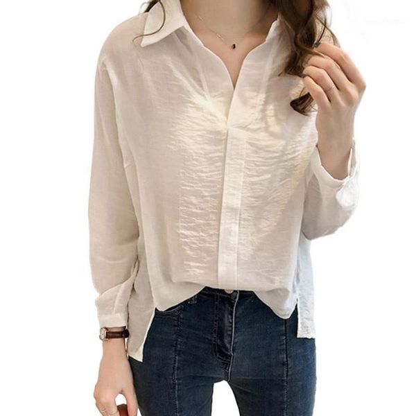 women's blouses & shirts missky women's blouse spring autumn solid color v-neck long-sleeved shirt female 20211, White
women's blouses & shirts missky women's blouse spring autumn solid color v-neck long-sleeved shirt female 20211, White