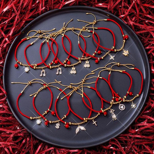adjustable new yeart lucky bracelets for women snowflake heart cross cow cattle crystal charms red rope bracelets christmas gift, Black
adjustable new yeart lucky bracelets for women snowflake heart cross cow cattle crystal charms red rope bracelets christmas gift, Black