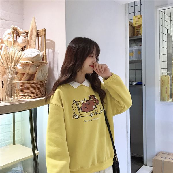 fake two-piece oversized women sweatshirt plus size korean style hoodie casual pullovers loose harajuku streetwear clothes q1217, Black;white
fake two-piece oversized women sweatshirt plus size korean style hoodie casual pullovers loose harajuku streetwear clothes q1217, Black;white