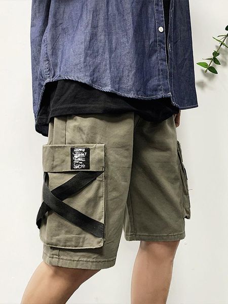 men's japanese-style loose-fit sports workwear shorts summer korean-style trend fifth pants men's, Black
men's japanese-style loose-fit sports workwear shorts summer korean-style trend fifth pants men's, Black