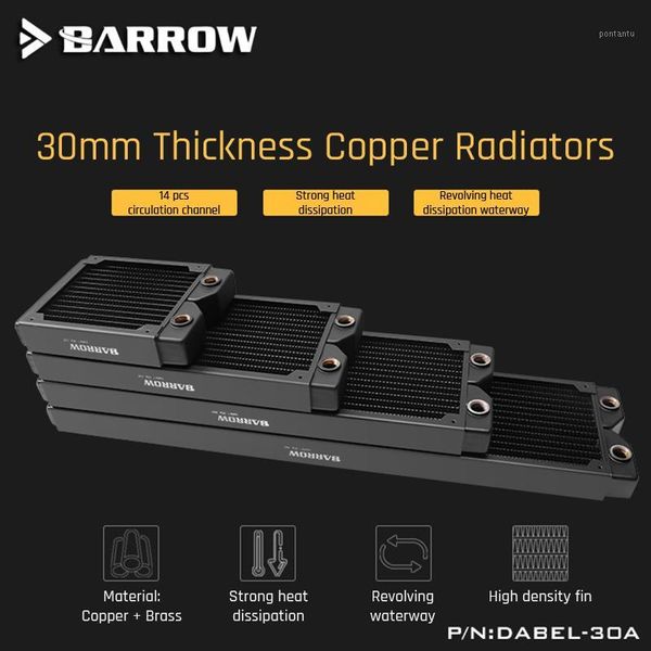 fans & coolings barrow copper radiator case 360/240/120 heatsink 30mm thickness 14pcs circulation channel suitable for 120mm dabel-30a1
fans & coolings barrow copper radiator case 360/240/120 heatsink 30mm thickness 14pcs circulation channel suitable for 120mm dabel-30a1