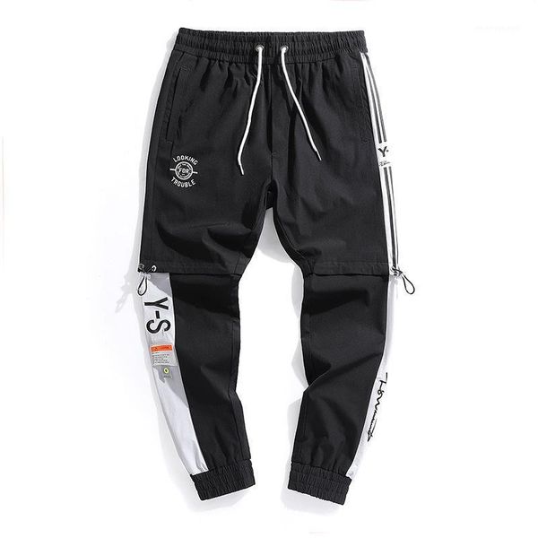 men's pants streetwear hip hop harem overalls pencil sports men elastic waist ribbons casual loose jogger letter sport trousers1, Black
men's pants streetwear hip hop harem overalls pencil sports men elastic waist ribbons casual loose jogger letter sport trousers1, Black