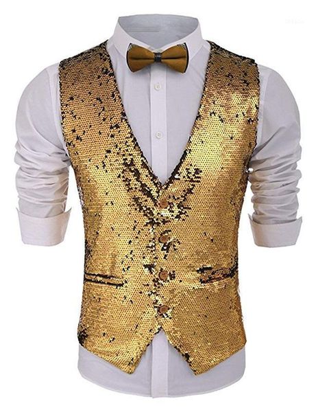 men's vests sparkle sequins men's waistcoat vest for prom party suit jacket flash nightclub stage suit1, Black;white
men's vests sparkle sequins men's waistcoat vest for prom party suit jacket flash nightclub stage suit1, Black;white