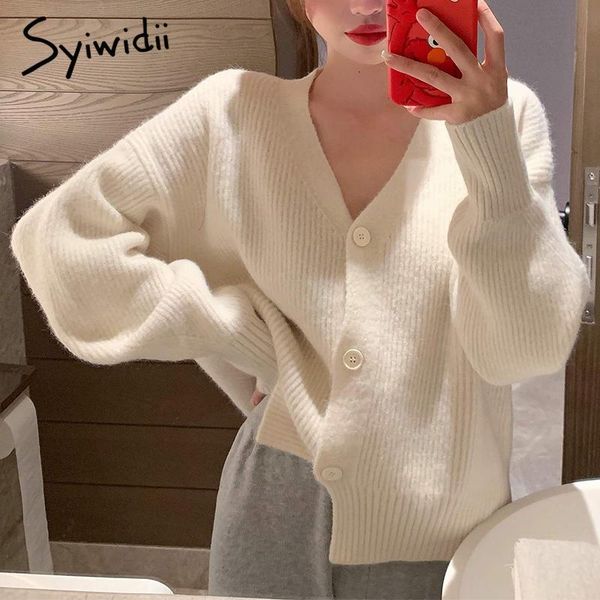 women's knits & tees syiwidii sweater women cardigans 2021 batwing sleeve solid korean single breasted knitted ribbed cardigan pink wh, White
women's knits & tees syiwidii sweater women cardigans 2021 batwing sleeve solid korean single breasted knitted ribbed cardigan pink wh, White