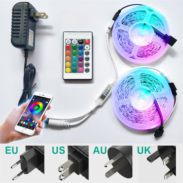 5m 12v led strip rgb light waterproof luces led lights strips 5050 smd flexible tape lamp bluetooth control
5m 12v led strip rgb light waterproof luces led lights strips 5050 smd flexible tape lamp bluetooth control