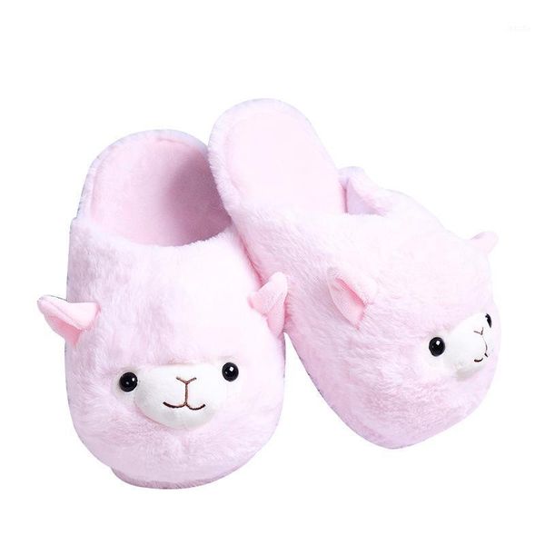 slippers women's alpaca sheep winter indoor home floor cute soft fur cotton flip flops cozy shoes for lady1, Black
slippers women's alpaca sheep winter indoor home floor cute soft fur cotton flip flops cozy shoes for lady1, Black