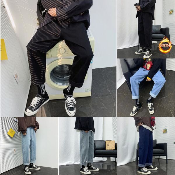 2020 men's thicken plush casual pants baggy homme wash jeans loose cargo pocket biker denim 4 color cowboy trousers -4xl q1216, Blue
2020 men's thicken plush casual pants baggy homme wash jeans loose cargo pocket biker denim 4 color cowboy trousers -4xl q1216, Blue