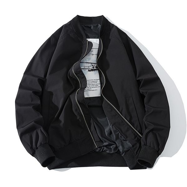 2021 new solid male baseball spring jacket college streetwear young couple black white designer rn5m, Black;brown
2021 new solid male baseball spring jacket college streetwear young couple black white designer rn5m, Black;brown
