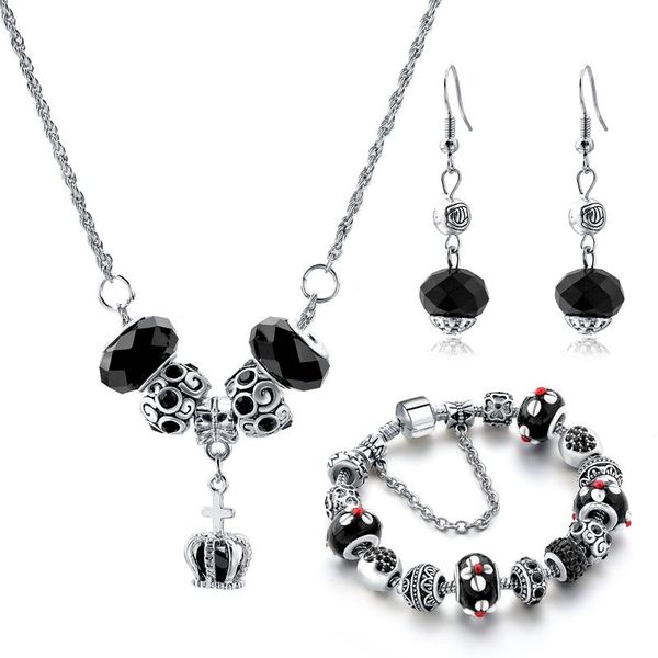 szelam new design diy bracelet crystal necklace + earrings + bracelets jewelry set charm bracelets for women set190019, Silver
szelam new design diy bracelet crystal necklace + earrings + bracelets jewelry set charm bracelets for women set190019, Silver