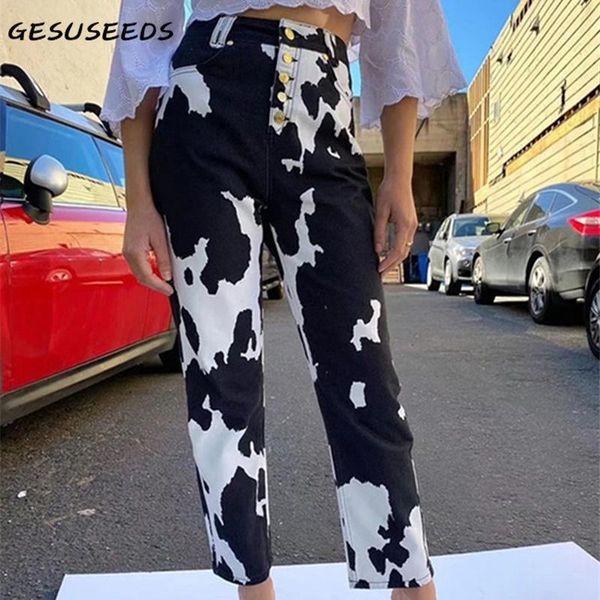fahion jeans women baggy jeans woman high waist pants vintage cow print pants straight buttons trousers autumn denim lady, Blue
fahion jeans women baggy jeans woman high waist pants vintage cow print pants straight buttons trousers autumn denim lady, Blue