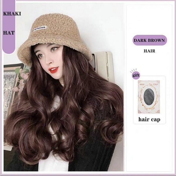 fisherman natural black brown long wavy curly wig hat naturally synthetic cap hair wigs for women girls party, Blue;gray
fisherman natural black brown long wavy curly wig hat naturally synthetic cap hair wigs for women girls party, Blue;gray