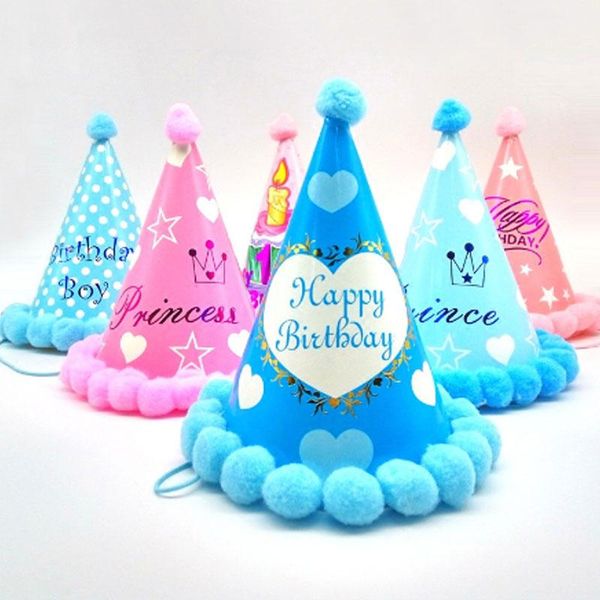 1pc princess prince happy birthday pompon paper cone hats dress up girls boys birthday party xmas decorations supplies baby kids
1pc princess prince happy birthday pompon paper cone hats dress up girls boys birthday party xmas decorations supplies baby kids
