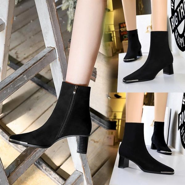 boots 2021 spring autumn and winter short nightclub high heels prom party suede metal 34-40, Black
boots 2021 spring autumn and winter short nightclub high heels prom party suede metal 34-40, Black
