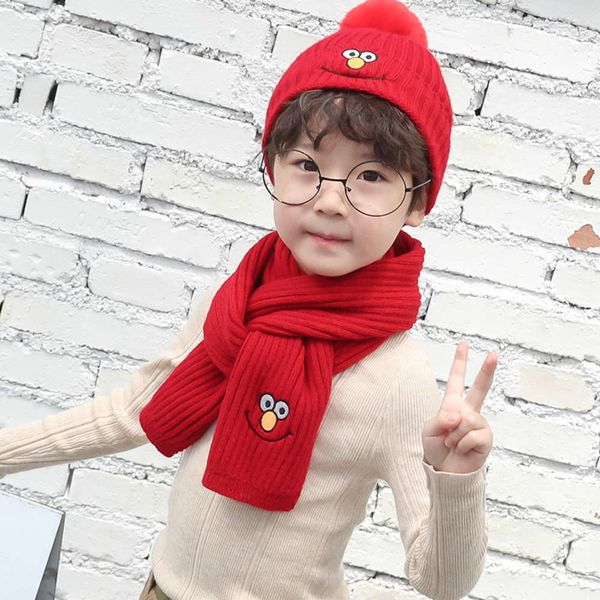 cartoon scarf new wool suit winter warm children's hat two piece net red, Red;brown
cartoon scarf new wool suit winter warm children's hat two piece net red, Red;brown