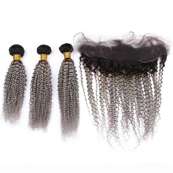 #1b grey dark root ombre 13x4 full lace frontal closure with weaves kinky curly silver grey ombre brazilian hair 3 bundles with frontal, Black
#1b grey dark root ombre 13x4 full lace frontal closure with weaves kinky curly silver grey ombre brazilian hair 3 bundles with frontal, Black