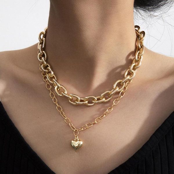goth thicken chains necklace for women miami cuban chunky neck chains cothic accessories lovers heart pedant necklace jewelry, Silver
goth thicken chains necklace for women miami cuban chunky neck chains cothic accessories lovers heart pedant necklace jewelry, Silver