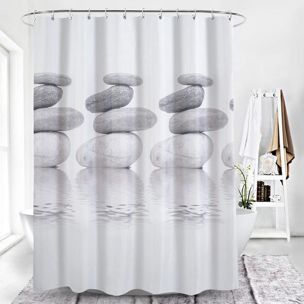 waterproof shower curtains 3d technology is printed with a fine pebble pattern bathroom curtain for easy disassembly
waterproof shower curtains 3d technology is printed with a fine pebble pattern bathroom curtain for easy disassembly