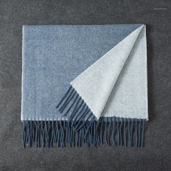european american autumn and winter new double-sided pure color wool men's scarf fashion wool women's scarf thickened warm shawl1, Blue;gray
european american autumn and winter new double-sided pure color wool men's scarf fashion wool women's scarf thickened warm shawl1, Blue;gray