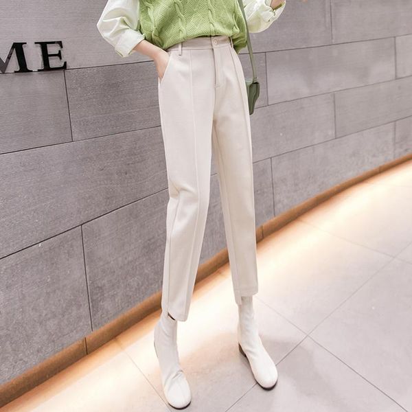 women's pants & capris casual loose harlan woollen cropped autumn winter 2021 harem high waist 288i, Black;white
women's pants & capris casual loose harlan woollen cropped autumn winter 2021 harem high waist 288i, Black;white