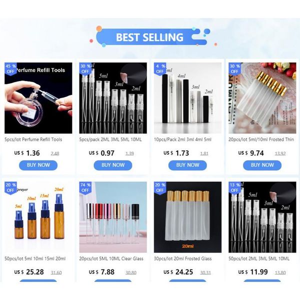 50pcs/lot 2ml l 5ml 10ml perfume spray bottle travel thin glass empty cosmetic bottle with alumin qylint
50pcs/lot 2ml l 5ml 10ml perfume spray bottle travel thin glass empty cosmetic bottle with alumin qylint