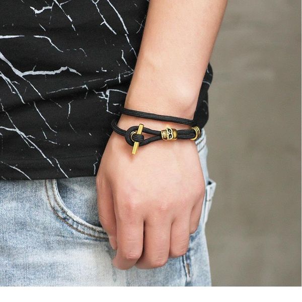trend men jewelry bracelets gold black skull multi-layer survival bracelet punk style adjustable friendship bracelet qylegp
trend men jewelry bracelets gold black skull multi-layer survival bracelet punk style adjustable friendship bracelet qylegp