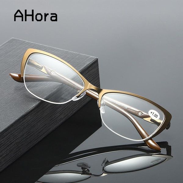 sunglasses ahora vintage cat eye ladies reading glasses women metal half frame presbyopia eyeglasses with +1.0 1.50 2.0 2.5 3.0 3.5 4.0, White;black
sunglasses ahora vintage cat eye ladies reading glasses women metal half frame presbyopia eyeglasses with +1.0 1.50 2.0 2.5 3.0 3.5 4.0, White;black