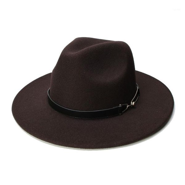 luckylianji retro women men vintage 100% wool wide brim cap fedora panama jazz bowler hat ring leather band (57cm/adjusted)1, Blue;gray
luckylianji retro women men vintage 100% wool wide brim cap fedora panama jazz bowler hat ring leather band (57cm/adjusted)1, Blue;gray