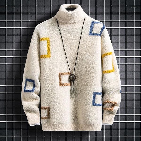 men's sweaters winter high neck thick warm sweater men turtleneck mens slim fit pullover knitwear male double collar drop 1, White;black
men's sweaters winter high neck thick warm sweater men turtleneck mens slim fit pullover knitwear male double collar drop 1, White;black