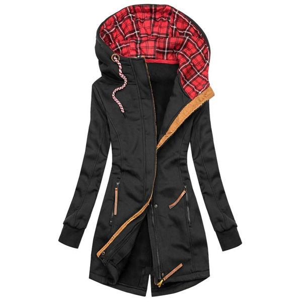 woman jacket winter clothes women fashion plaid print jacket zipper pocket sweatshirt long sleeve coat manteau femme veste, Black;brown
woman jacket winter clothes women fashion plaid print jacket zipper pocket sweatshirt long sleeve coat manteau femme veste, Black;brown