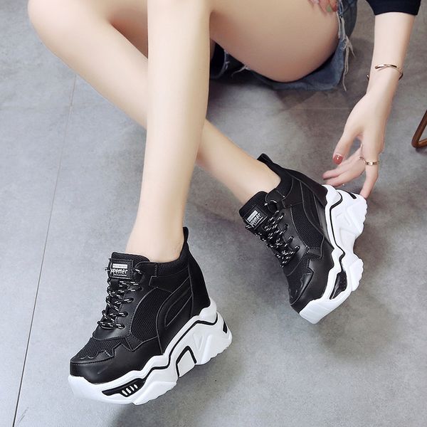 2021 new women's fashions thick ladies causal spring breathable summer mesh sporting shoes 10cm high heels 78gp, Black;white
2021 new women's fashions thick ladies causal spring breathable summer mesh sporting shoes 10cm high heels 78gp, Black;white